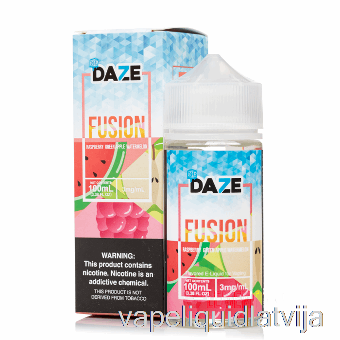 Ledus Aveņu Zaļo ābolu Arbūzs - 7 Daze Fusion - 100ml 0mg Vape šķidrums